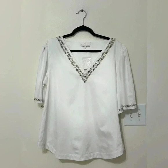 NWT Louise Lynette The Natalie Blouse Large - Picture 2 of 6